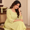 Light Yellow Chanderi Kurta