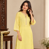 Lemon Yellow Chanderi Kurta