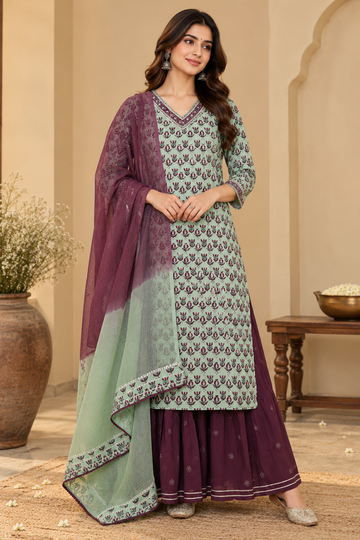Mint green Complete Suit set