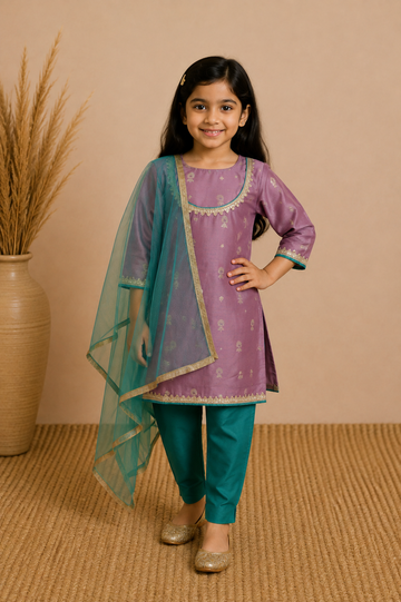 Light Green Kurta Pant Dupatta