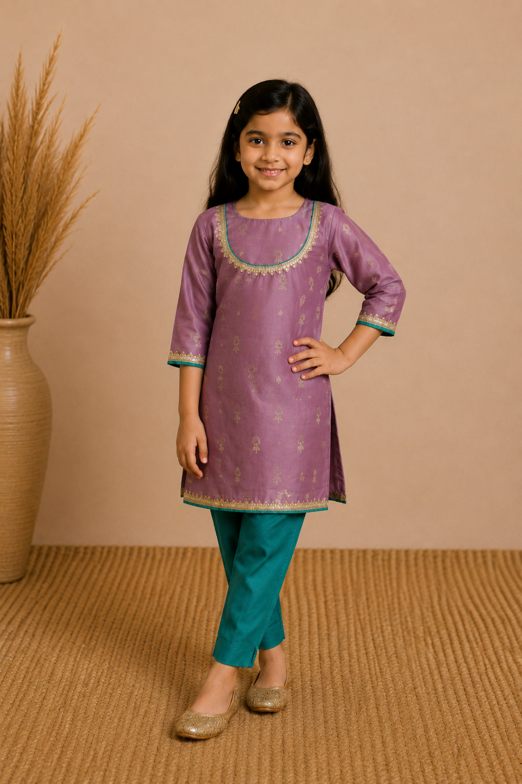 Light Green Kurta Pant Dupatta