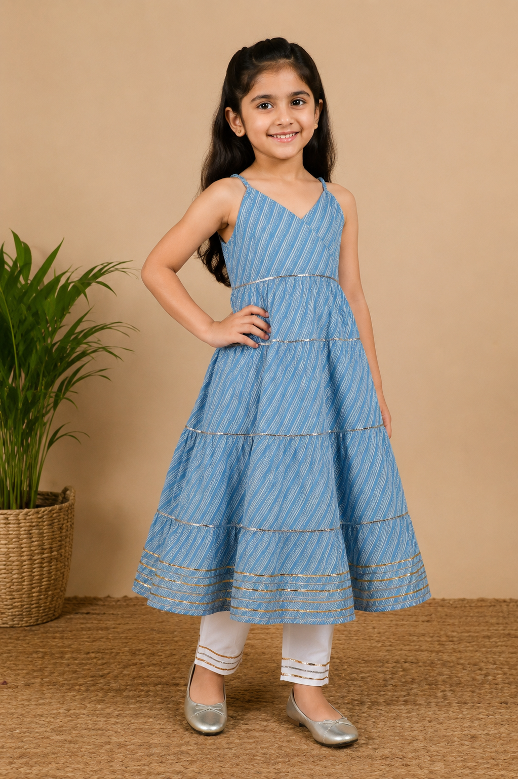 Powder Blue Kurta Pant Dupatta