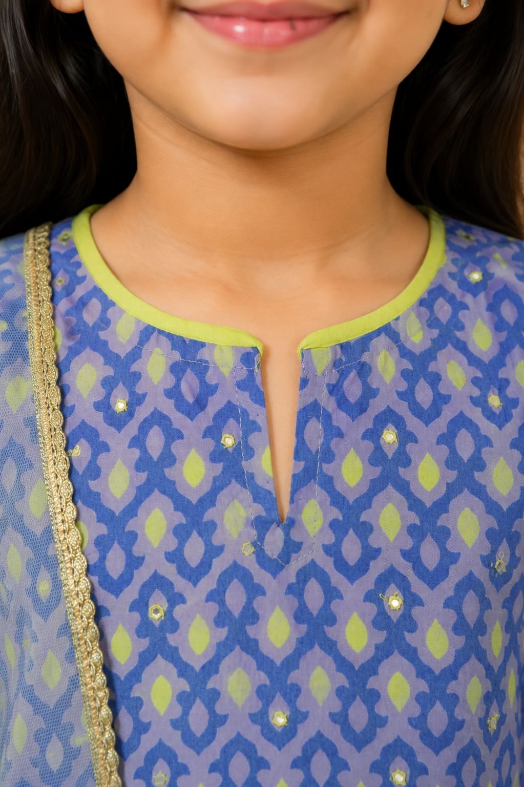 Periwinkle Blue Kurta Pant Dupatta