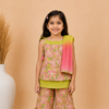 Lime Green Kurta Sharara Dupatta