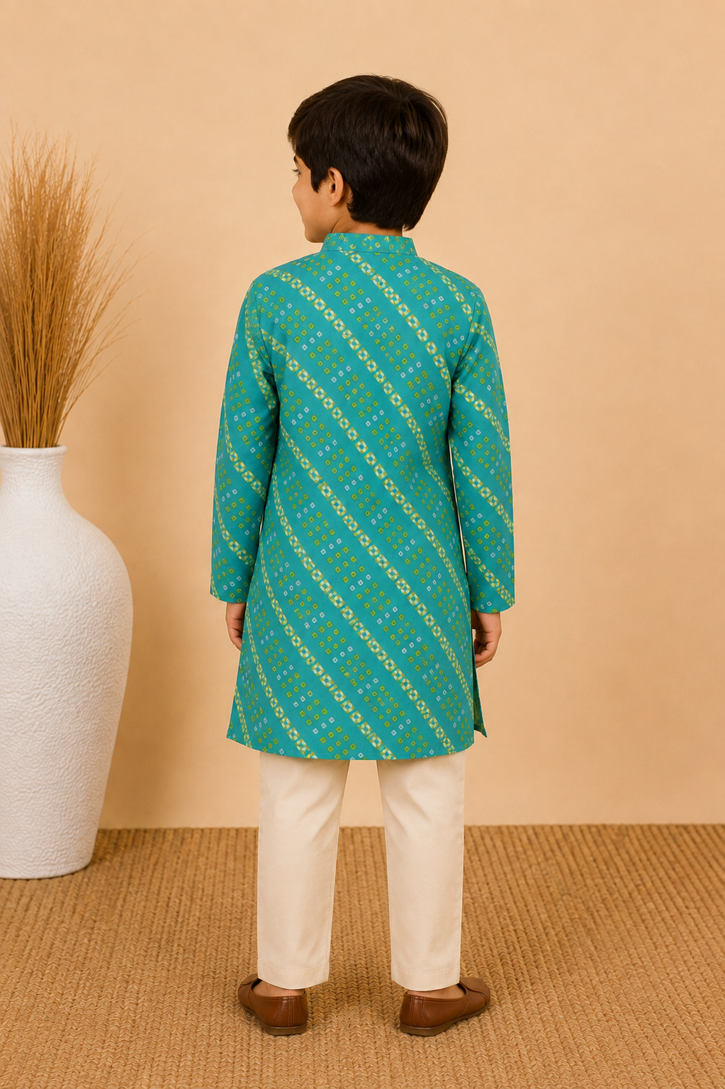 Teal Blue Kurta