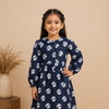Navy Blue & White Frock
