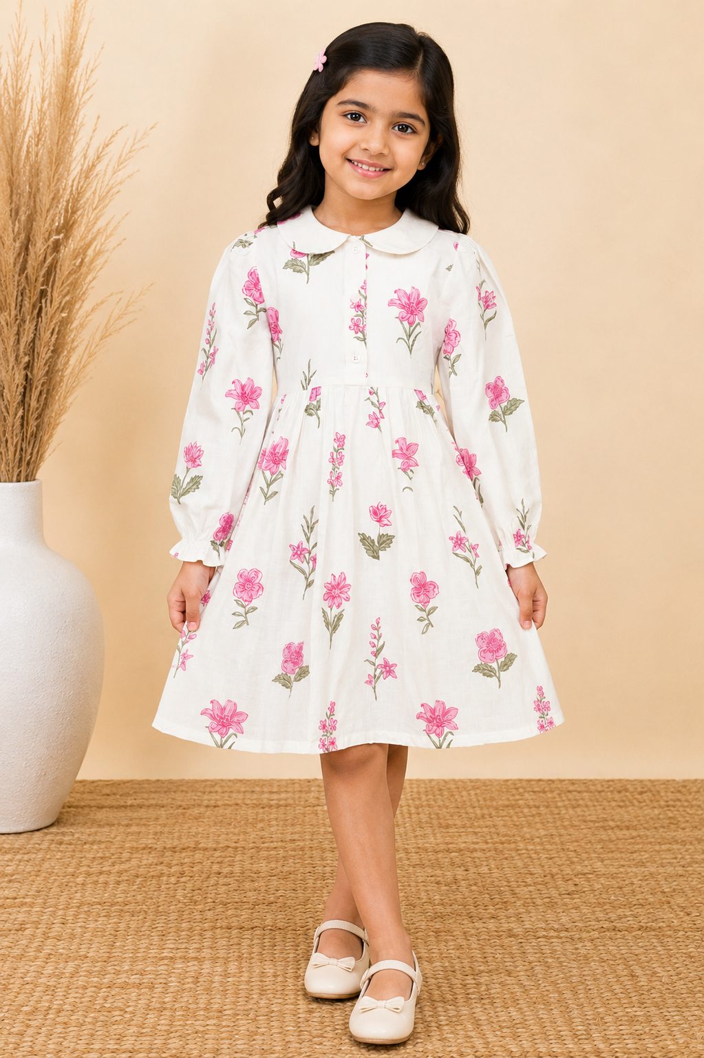 White & Pink Frock