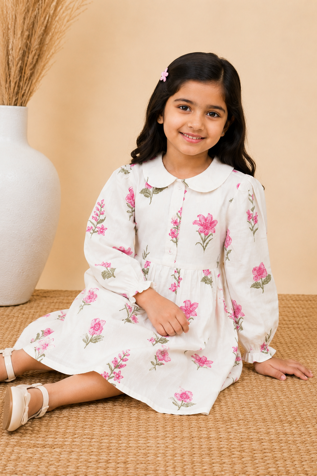 White & Pink Frock