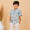 White & Light Blue Shirt