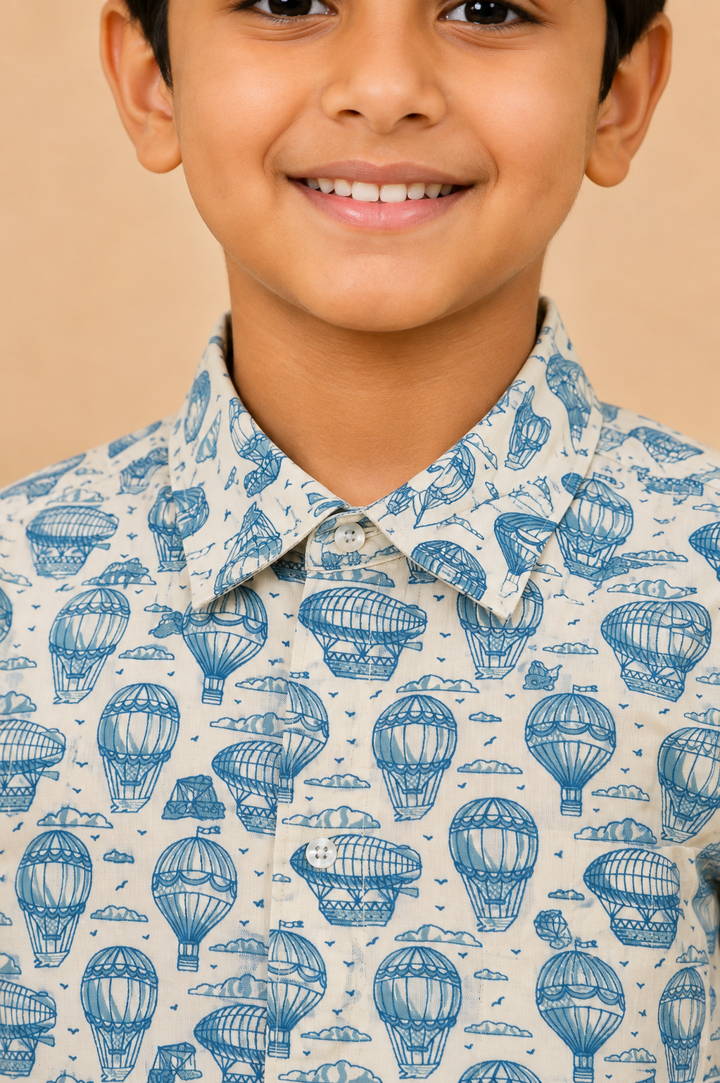White & Light Blue Shirt