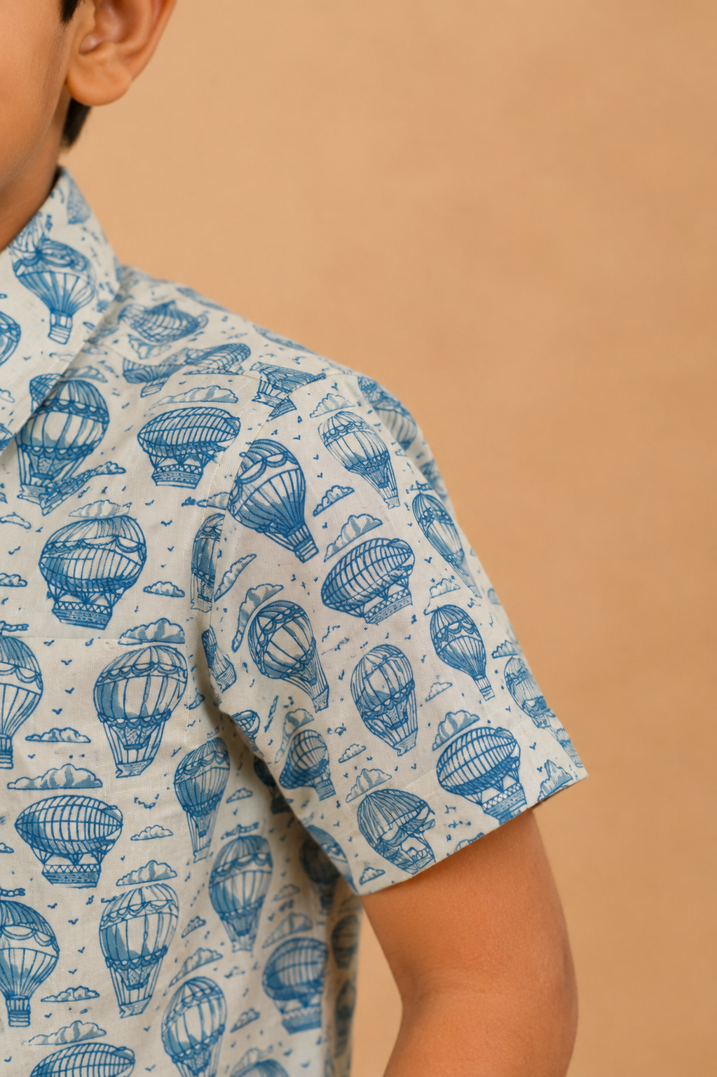White & Light Blue Shirt