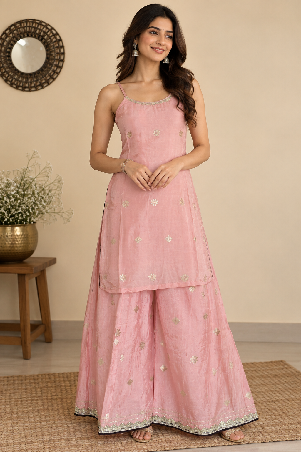 Blush Pink Complete Suit Set