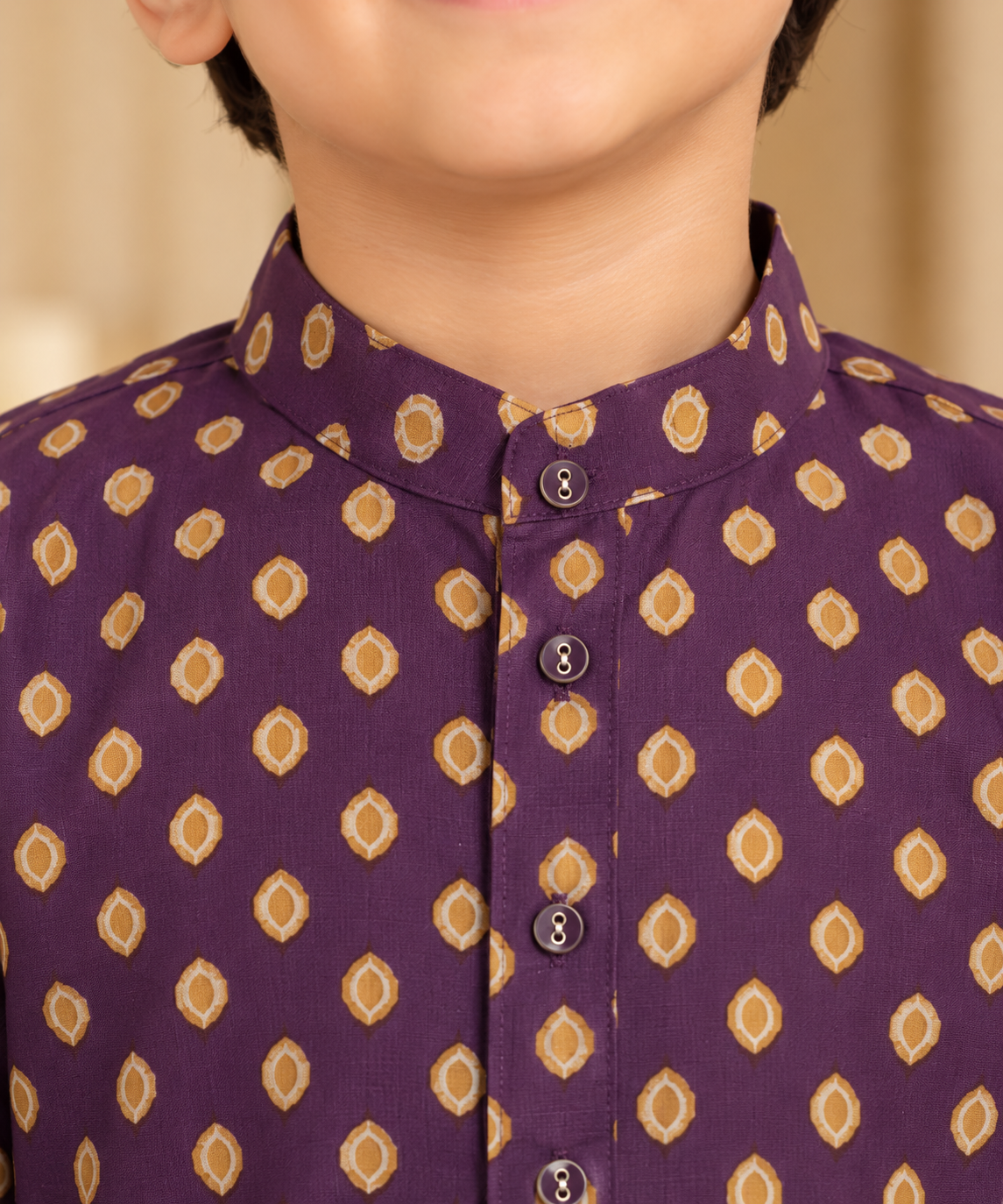Purple Kids Boy Kurta