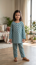 Muted Teal Blue Lounge Wear