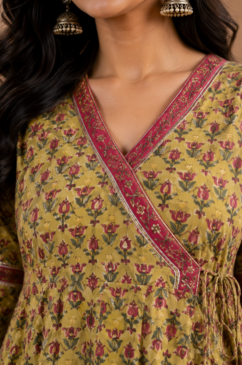 Green cotton and dupatta kota doriya Complete Suit Set