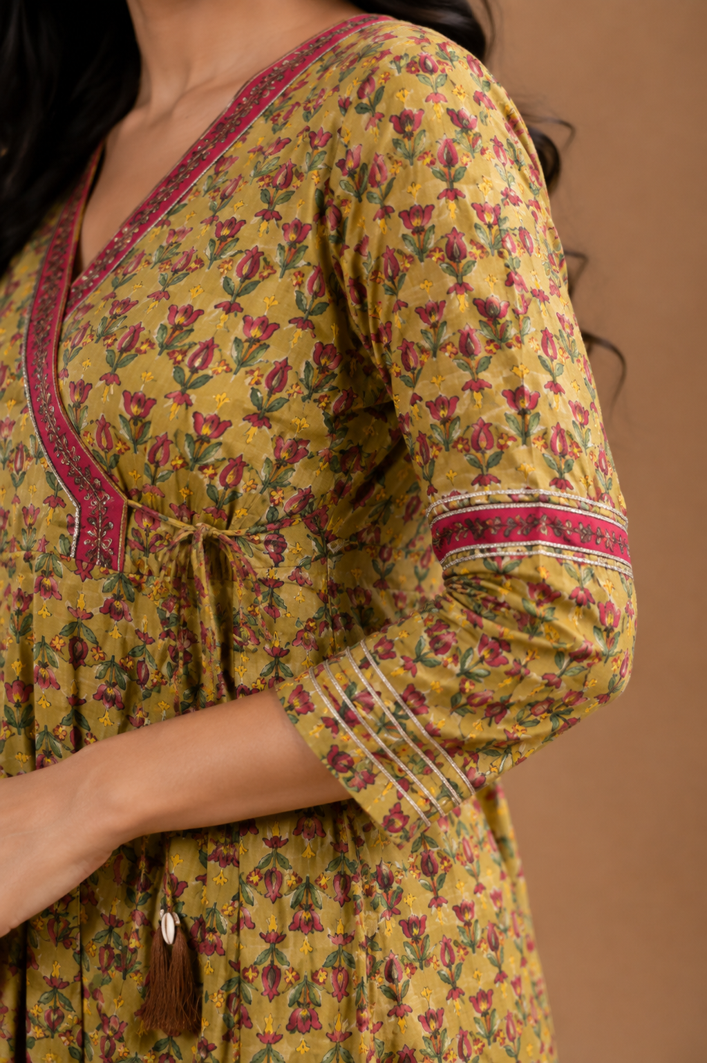 Green cotton and dupatta kota doriya Complete Suit Set