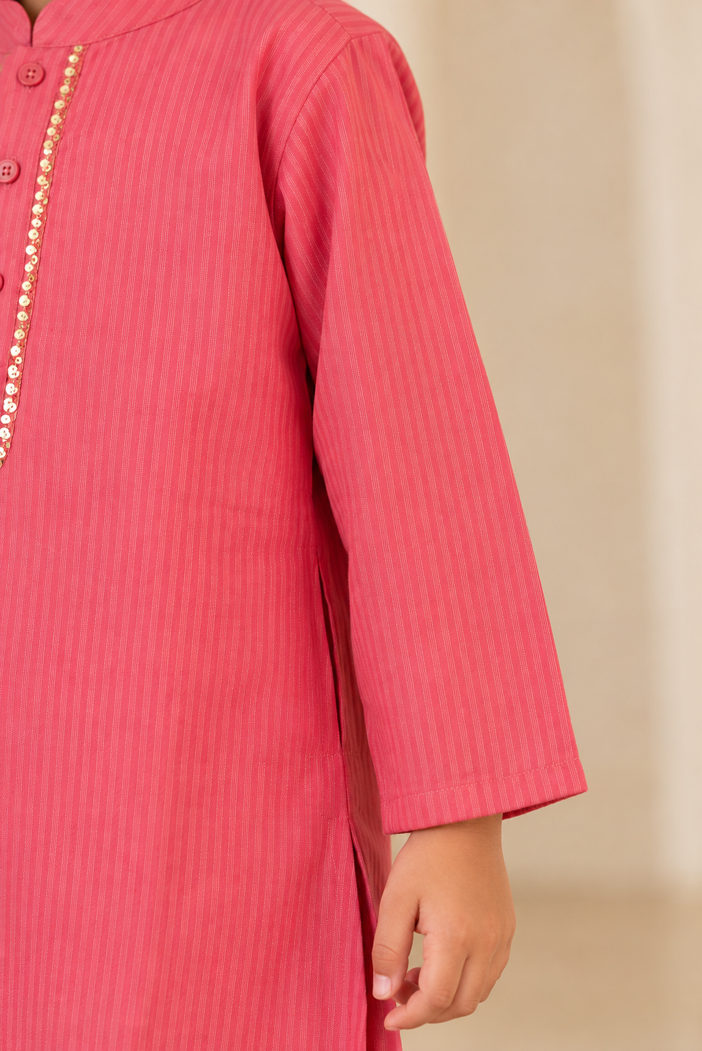 Pink Kids Boy Kurta
