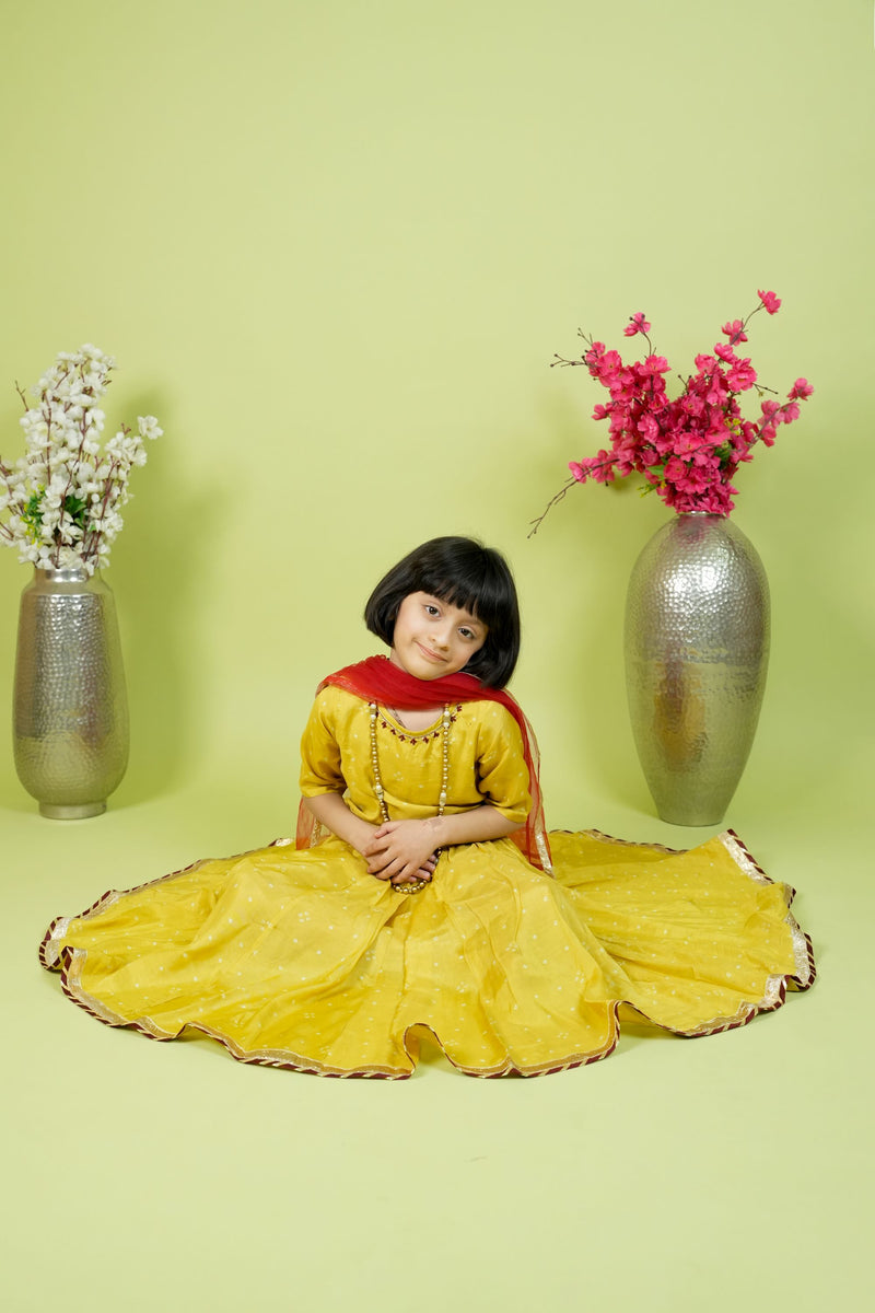 Girls blouse skirt Dupatta Set