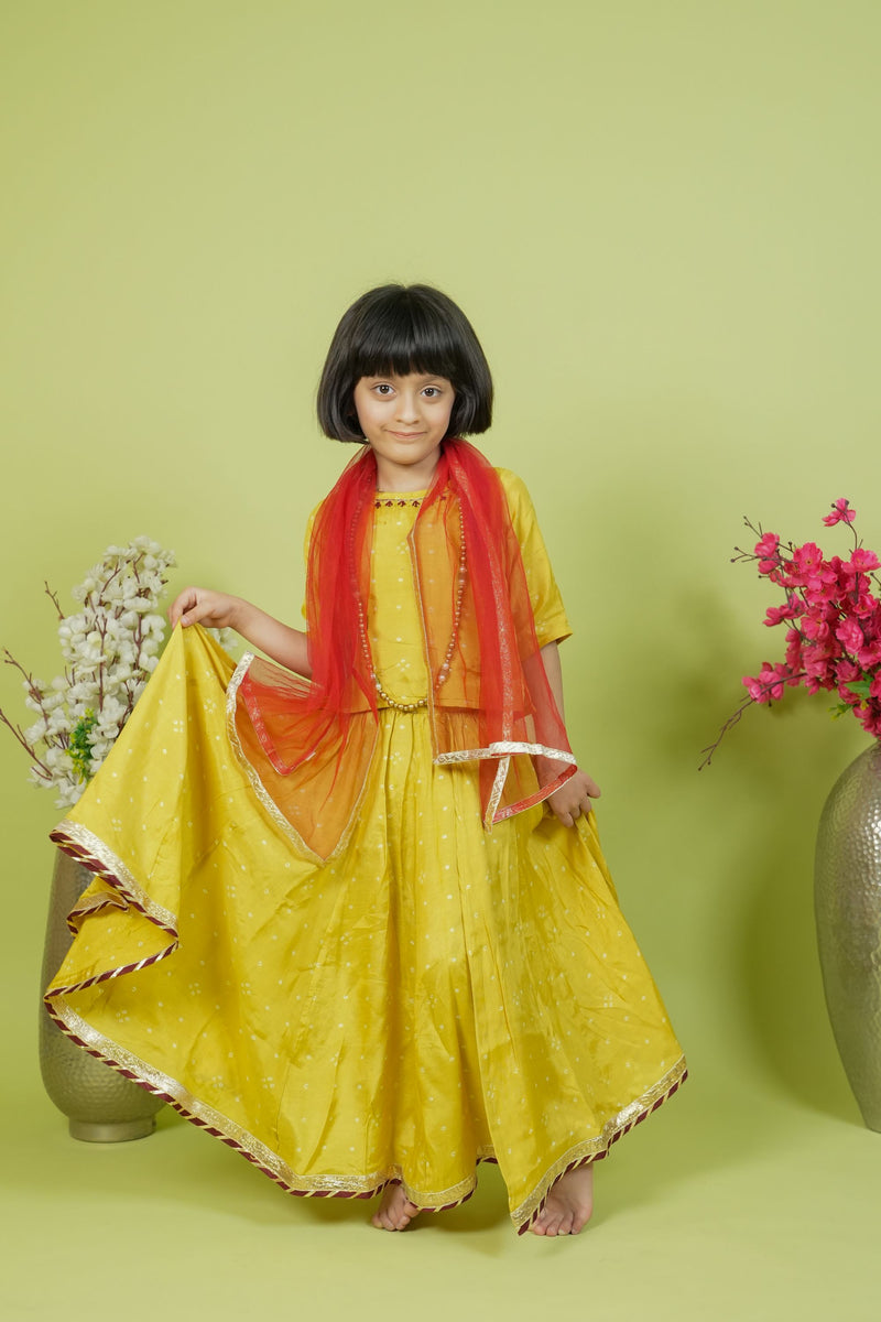 Girls blouse skirt Dupatta Set