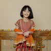 Iddha Girls blouse skirt Dupatta Set