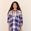 Blue Round Neck Top For Women's