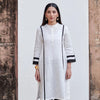 White Cotton Linen Kurta For Women's