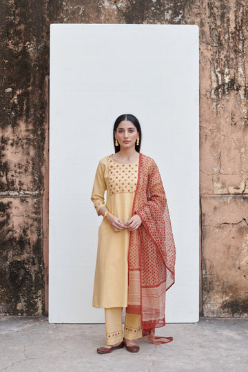 Maroon Kota Doriya Dupatta