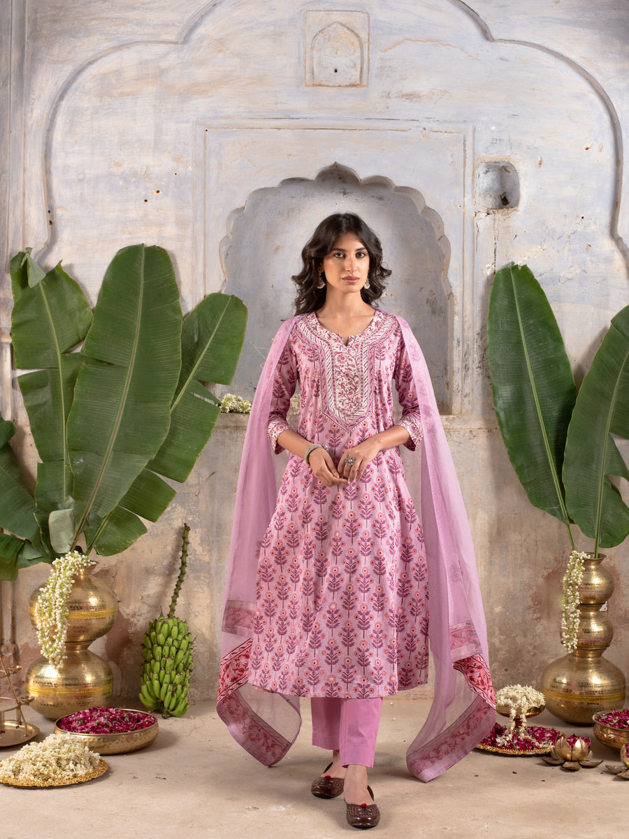 Nehal Kurta Dupatta Set(Pant Not Included)