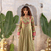 Green Long Kalidar Kurta