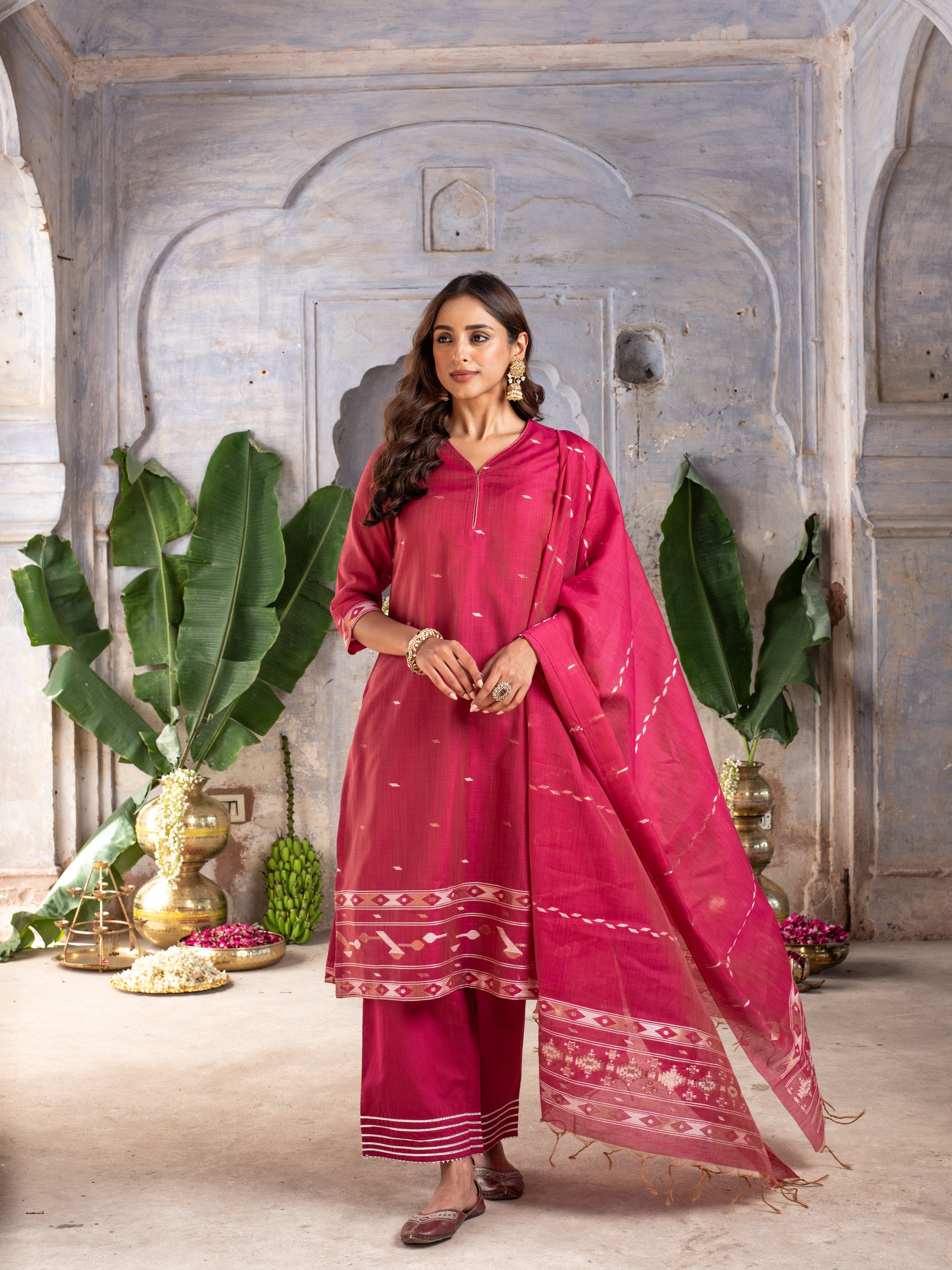 Pankti Kurta Dupatta Set