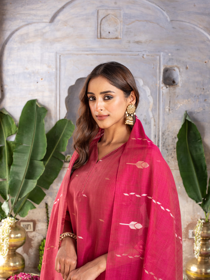 Pankti Kurta Dupatta Set