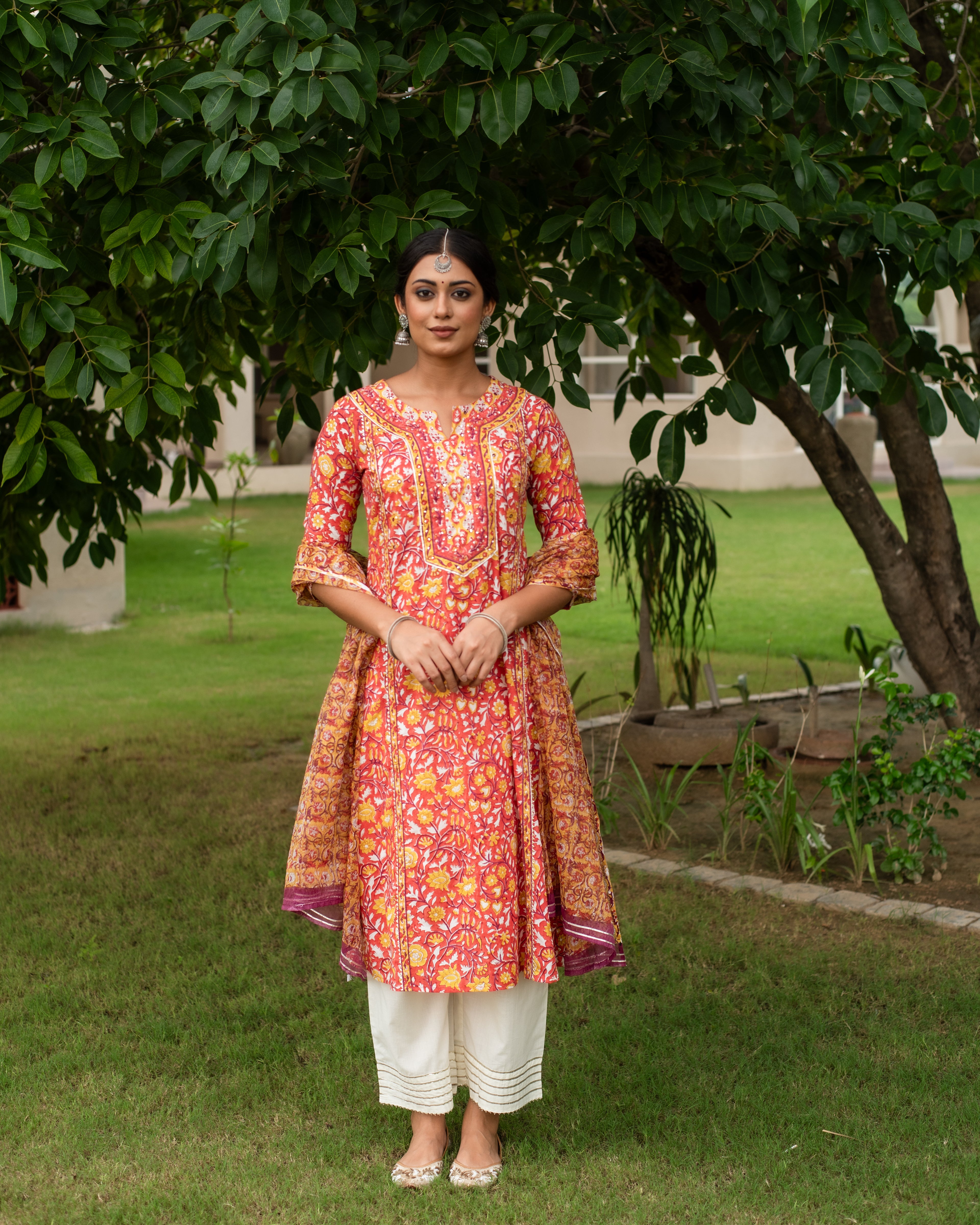 Saryu A-line Kurta with Dupatta (Pant Not Included)