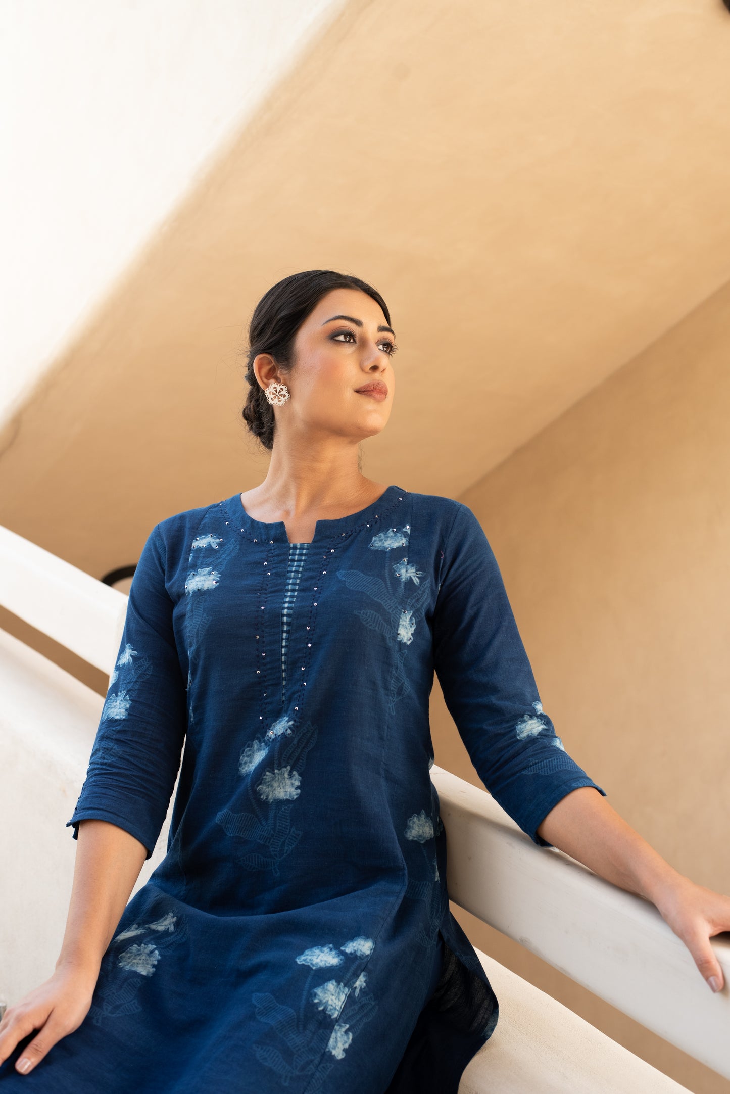 Rashi Indigo Handblock Kurta