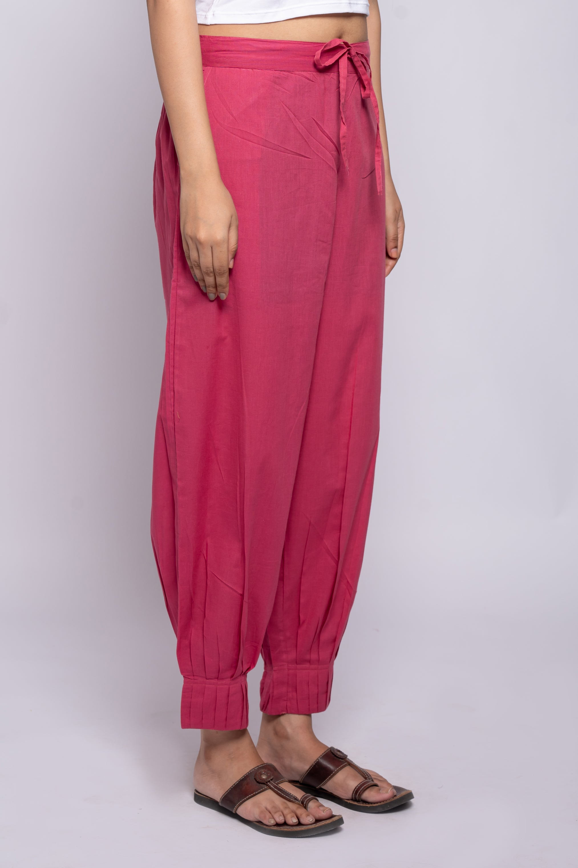 Pleated Cotton Salwar-Pure cotton