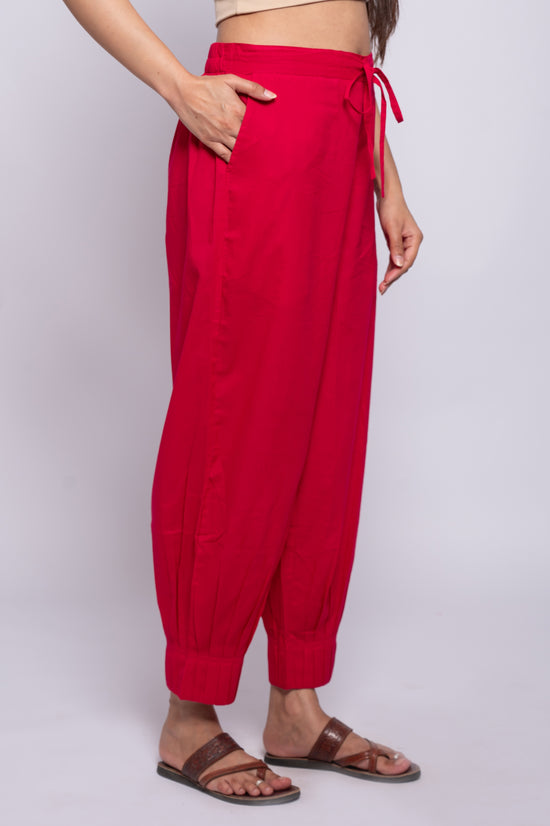 Pleated Cotton Salwar-Pure cotton