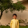 Light Yellow Kurta with Matching Jacket- Exclusive Kurta Jacket