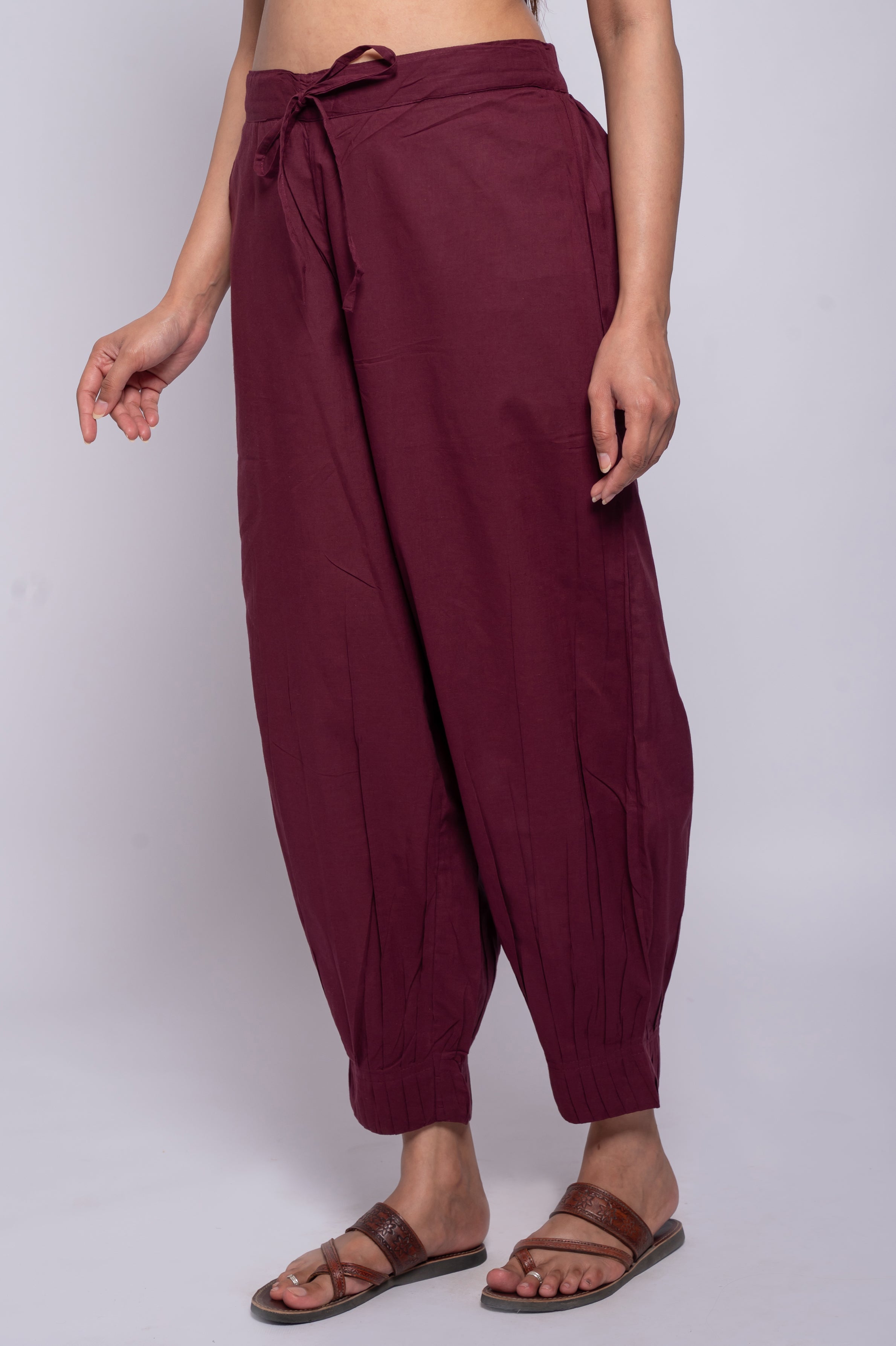 Pleated Cotton Salwar-Pure cotton