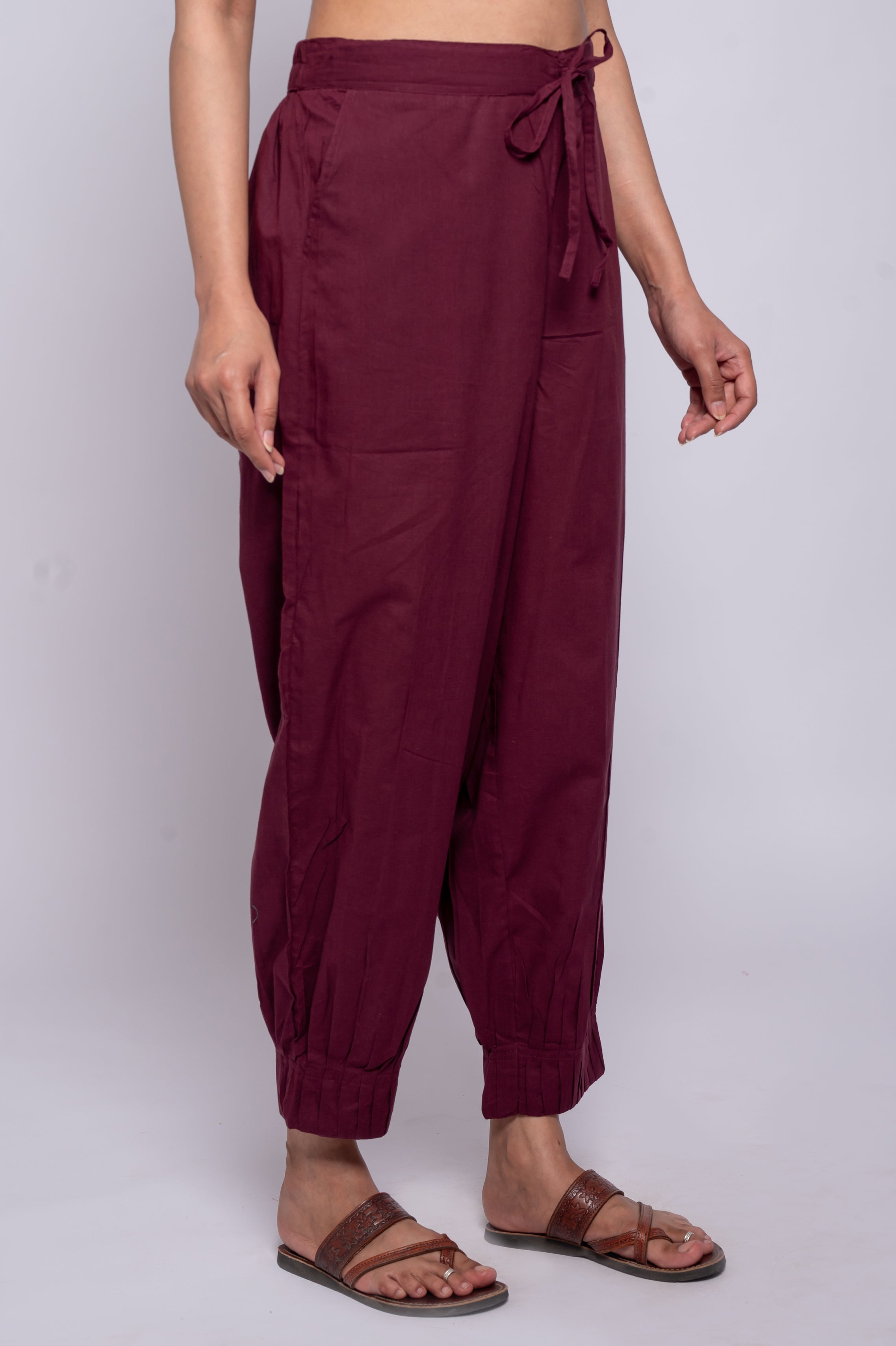 Pleated Cotton Salwar-Pure cotton