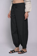 Black Cotton Dhoti For Women's