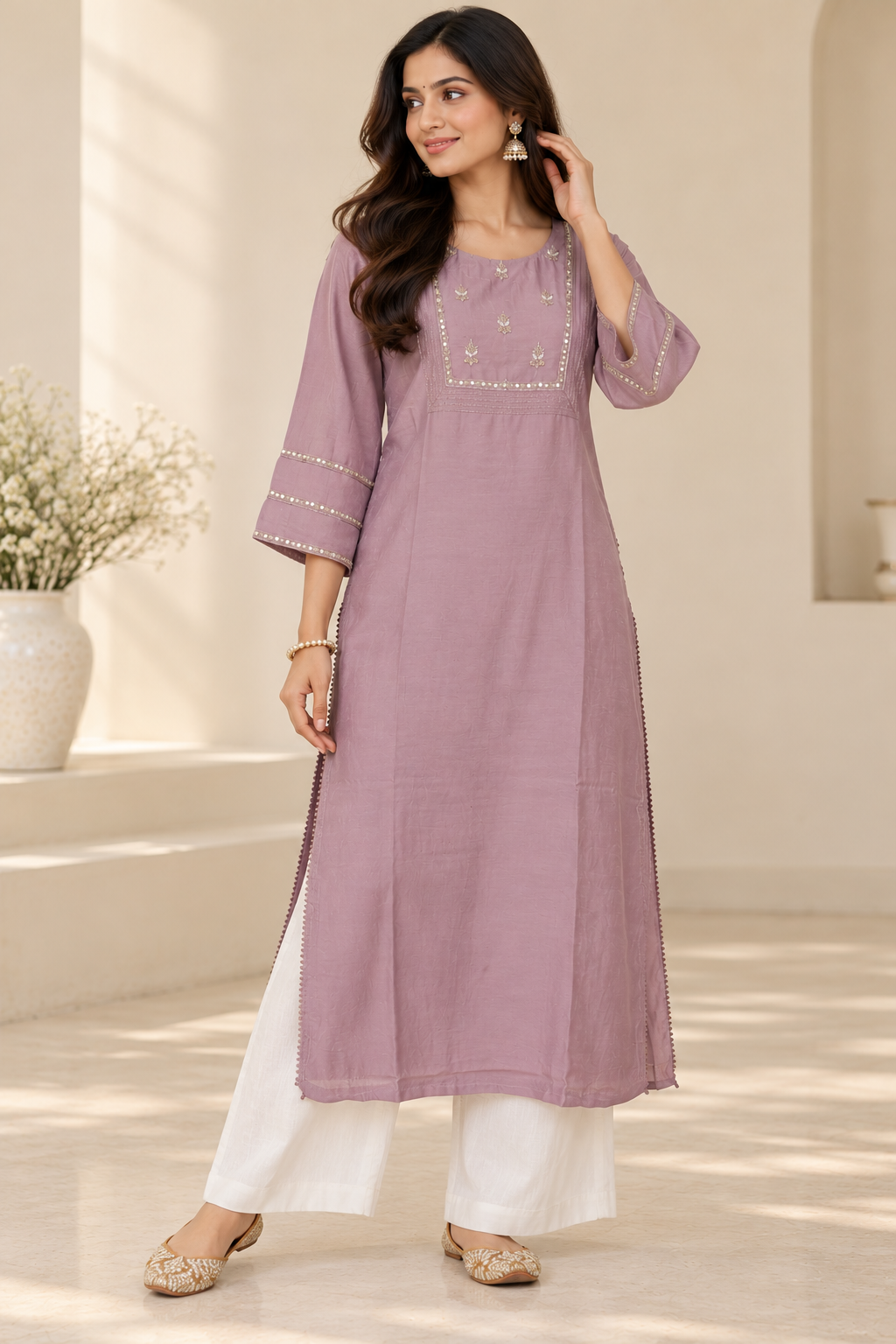 Pink Kurta
