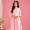 Baby Pink chanderi kurta