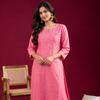 Pink Chanderi Kurta