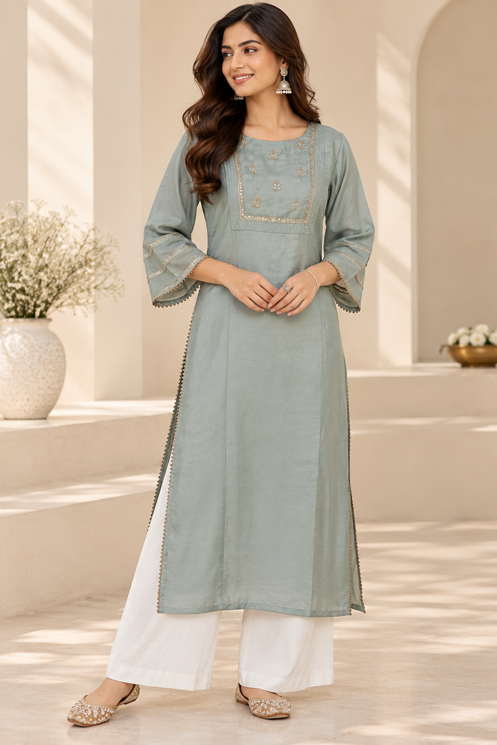 Grey Kurta