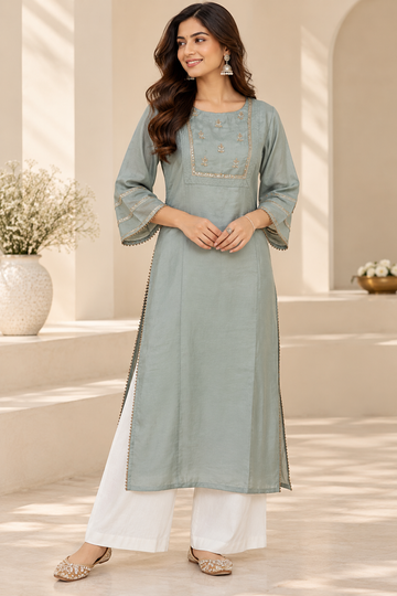 Grey Kurta