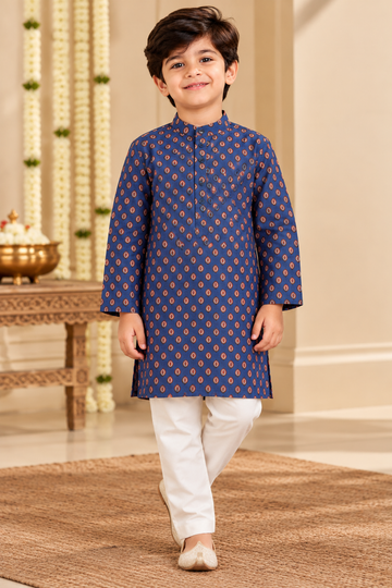 Blue Kids Boy Kurta