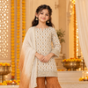 Off White Kids Girls Kurta sharara Set