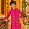 Falsa Pink  Cotton Collar Neck Kurta