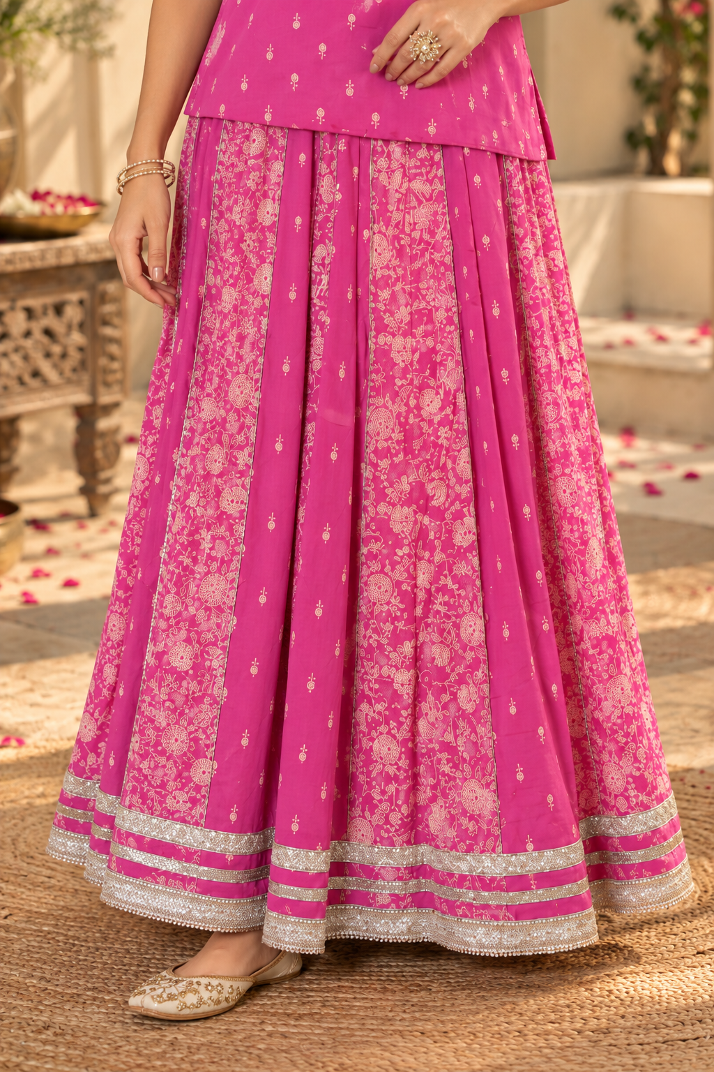 Pink Cotton Complete Suit Set