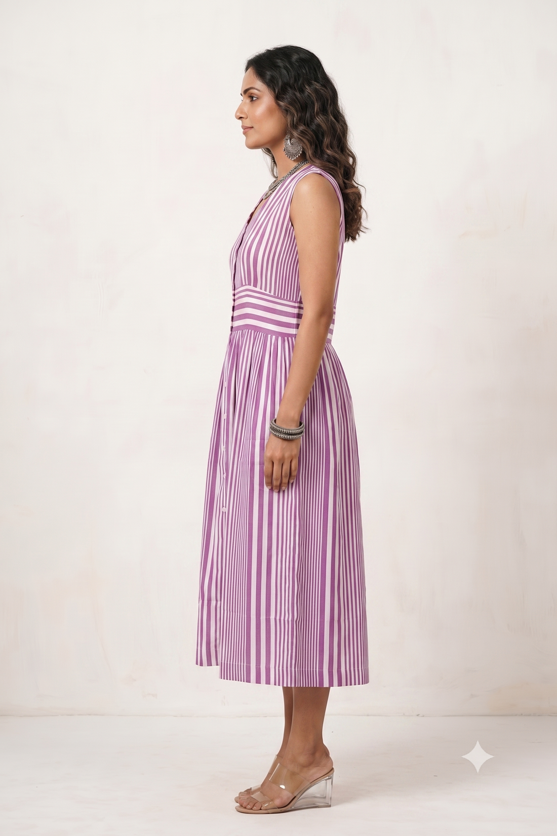 Purple A Line Dress