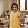 Bright Yellow Kurta Dhoti Dupatta Set